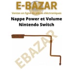 Nappe Contacteur Bouton Power et Volume Câble flexible Nintendo Switch - Jaune - Garantie 2 ans - Doré