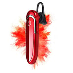 OIUY Bluetooth Earphone with Microphone 32 hours Talk Time Wireless headset Sweat-proof Sport Music Earbuds Long Last Earpiece (Color : Red)