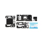 Camera Body Skin Guard Protector Anti-Scratch Cutting Sticker Protector Foils for Sony ZV-1 Digital Camera - Shadow Black