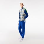 Ensemble de survêtement homme à carreaux Lacoste Tennis Taille 4XL Blanc/vert/bleu