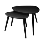Cinas - Noble 2-set Stor/Liten Satsbord Svart