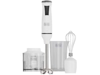 Black & Decker Bxhba750e, Stavmixer, 750 W, Vit