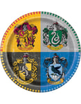 8 stk Papptallrikar 22 cm - Harry Potter