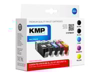 Kmp Multipack C107bkxv - 5-Pack - Lång Livslängd - Svart, Gul, Cyan, Magenta - Kompatibel - Bläckpatron (Alternativ För: Canon 0318C001, Canon 0331C001, Canon 0332C001, Canon 0333C001, Canon 0334C001, Canon Cli-571Bkxl, Canon Cli-571Cxl, Canon Cli-5