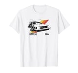 Back To The Future 35th Retro Stripe DeLorean T-Shirt