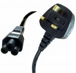 5m Power Cord - UK Plug to C5 Clover Leaf CloverLeaf Lead Cable [003116]