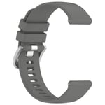22 mm silikonklokkerem for Huawei Watch GT 4 46 mm/Samsung Galaxy Watch3 45 mm Grå