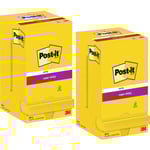 3M Post-It Sticky Notes Super Sticky Notes 76 X 76 Mm 12+ 12 9020654 - Fäster På Nästan Alla Ytor Och Kan Tas Bort Utan Att Lämna Några Rester - Kan Användas Om Och Om Igen - Superstark - Långvarig Vidhäftning - Även På Texturerade Och Vertikala Yto