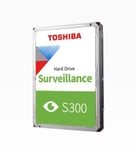 Toshiba S300 Surveillance - Disque dur - 4 To - interne - 3.5" - SATA 6Gb/s - 5400 tours/min - mémoire tampon : 128 Mo