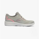Skechers DYNAMIGHT 2.0-DAYTIME STRIDE Ladies Trainers Light Grey/Pink
