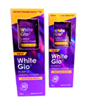 2 Tubes White Glo Purple Tooth Toner Whitening Serum