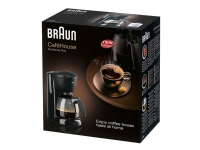 Braun CaféHouse KF 560 Pure Aroma Plus - Kaffemaskin - 10 kopper - matt svart