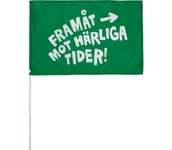Framåt mot Flagga med pinne 30X45CM Unisex GRÖN ONESIZE