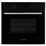 Russell Hobbs 70L, 60cm Wide, Single Electric Built-in Fan Oven and Grill in Black, 5 Oven Functions, RHFEO7004B