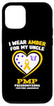 Coque pour iPhone 13 Pro Je porte de l'ambre pour sensibiliser mon oncle au pseudomyxome et à la péritonéine