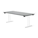 Fällbart bord Dinner Style, Storlek 180x80 cm, Bordsskiva Svart, Stativ Krom