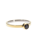 Blomdahl Bezel ring black golden titanium (Storlek: 16mm)