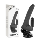 Basecock realistic vibrator remote control black 20cm
