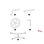 Wheel Arm – Double – Right – Thule Chariot Jogging Kit (2017-X) 1540101066/1540101065 - Venstre, Double