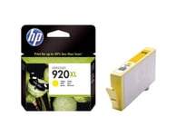 Genuine HP 920XL High Capacity Yellow Ink Cartridge, CD974 CD974AE