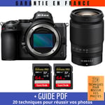 Nikon Z5 + Z 24-200mm f/4-6.3 VR + 2 SanDisk 64GB Extreme PRO UHS-II SDXC 300 MB/s + Guide PDF ""20 TECHNIQUES POUR RÉUSSIR VOS PHOTOS