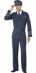 Smiffys WW2 Air Force Captain Costume, Blue (Size L) (US IMPORT)