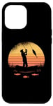 iPhone 12 Pro Max Fishing with Sun and Fish Motif for Men Women Children Case