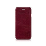Apple Hoco (vin Röd) Iphone 6 Flip Fodral (äkta Läder)