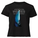 Star Wars Classic Lightsaber Women's Cropped T-Shirt - Black - XXL - Noir