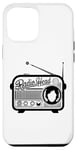Coque pour iPhone 15 Plus Tête de radio rétro vintage
