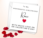 Personalised Valentine Day Card Husband Wife Boyfriend Girlfriend Valentine's V1