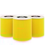3x filterpatron dammsugarfilter för Kärcher WD3 Premium