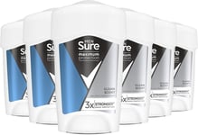 Sure Maximum Protection Clean Scent Anti-perspirant Cream Stick 6 pack 96h prot