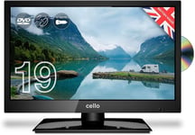 Cello 12 Volt 19" inch ZRTMF0291 Traveller Satellite LED TV Made in the UK Black