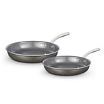 Tower Cerastone Pro Frying Pan Set, 2 Piece, Oven Safe, Forged Aluminium T900202