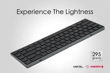 Mistel Air One Grey 65% RGB Ultra Low Profile Keyboard with Cherry MX ULP Click