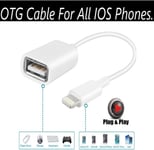 USB 3.0 Female to 8 pin iPhone Male OTG Adapter Cable Camera For iPad  iPhone UK