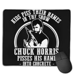 Chuck Norris Concrete Quote Customized Designs Non-Slip Rubber Base Gaming Mouse Pads for Mac,22cm×18cm， Pc, Computers. Ideal for Working Or Game