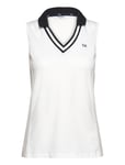 Delaware Sleeveless Polo Tops T-shirts & Tops Polos White Calvin Klein Golf