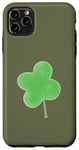 Coque pour iPhone 11 Pro Max Trèfle à quatre feuilles Lucky - Vert jungle tendance