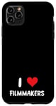 Coque pour iPhone 11 Pro Max I Love Filmmakers - Heart - Producteur de film réalisateur