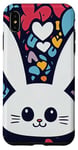 Coque pour iPhone XS Max Happy In Love – Lapin super mignon Chibi Anime Bunny Rabbit