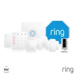 Ring 12pc Alarm Starter Kit Including Outdoor Siren with Indoor Camera 1080p HD