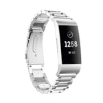 Fitbit Charge 4 klockarmband i rostfritt stål - Silver