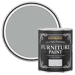 Rust-Oleum Light Grey Furniture Paint in Gloss Finish - Dove 750ml