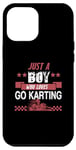 Coque pour iPhone 15 Pro Max Juste un garçon qui aime le karting - Go Kart Racing Driver