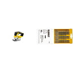 DEWALT DCS334N-XJ Cordless Jigsaw, Yellow & DT2290-QZ DT2290-QZ-Conjunto 10 hojas Sierra de calar-Madera