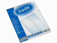 Bantex 100080937, 1 ficka, transparent, polypropen (PP), 10 ark, 20 kort