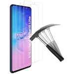 ANEWSIR 【3 Pack】 Tempered Glass Protective Film Compatible with Samsung Galaxy S10 Lite/Note 10 Lite Screen Protector, [9H Hardness] [HD Clear] [Anti-Scratch], Film for S10 Lite/Note 10 Lite