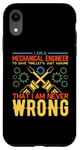 Coque pour iPhone XR I'm A Mechanical Engineer Gears Engineering Job Titiles